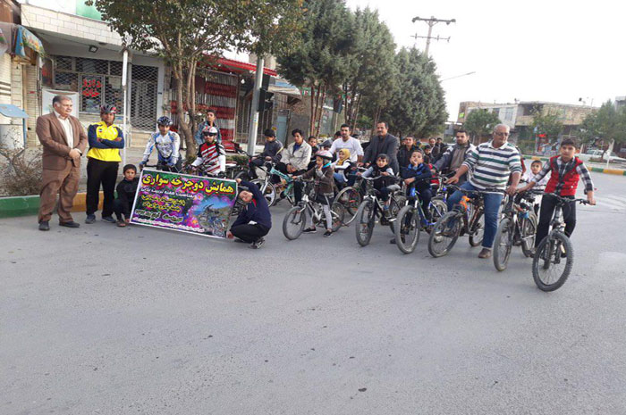 اداره ورزش و جوانان نجف آباد - برگزاری اولین همایش دوچرخه سواری در شهر  کهریزسنگ::.
